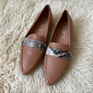 Anthropologie Silent D Pointed Toe Leather Flats